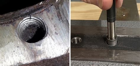 stripped bolt hole in metal